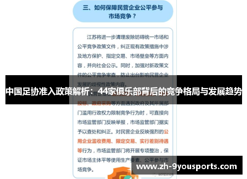 中国足协准入政策解析：44家俱乐部背后的竞争格局与发展趋势