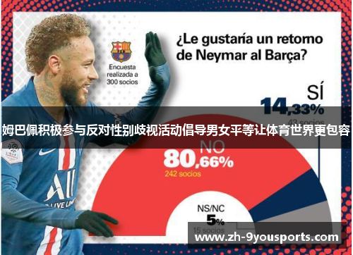 姆巴佩积极参与反对性别歧视活动倡导男女平等让体育世界更包容